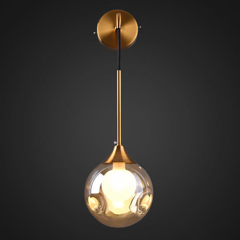 Moderne Simplicity Globe Wandmontierte Leuchtenmontage Glasmontage Leuchte für Wohnzimmer