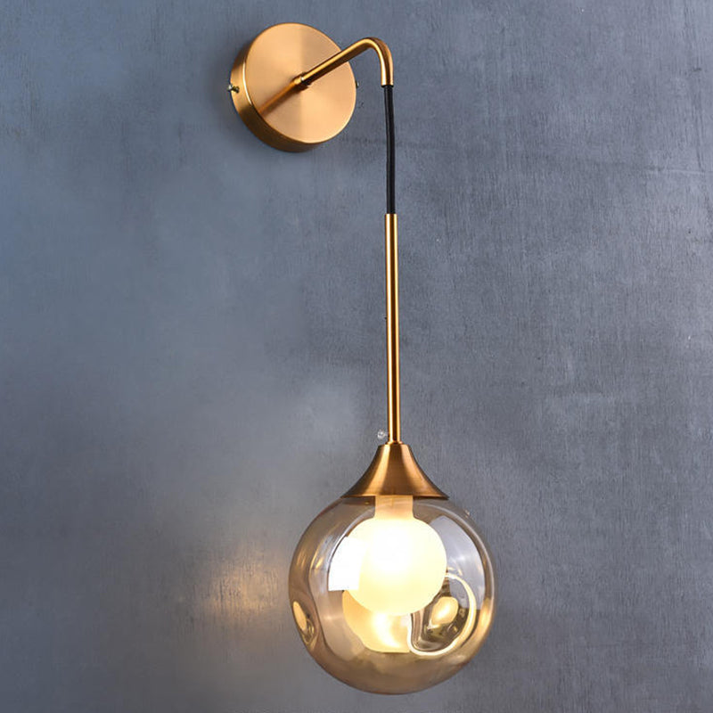 Moderne Simplicity Globe Wandmontierte Leuchtenmontage Glasmontage Leuchte für Wohnzimmer
