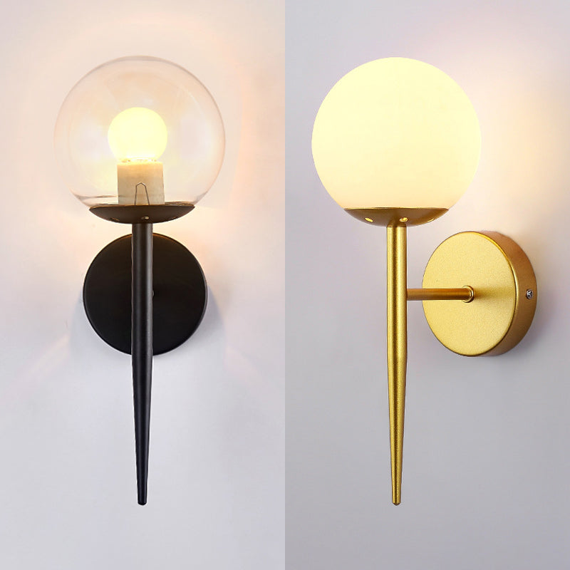 Lampada con applique a matita Stipce moderno in vetro in vetro illuminazione montata a parete