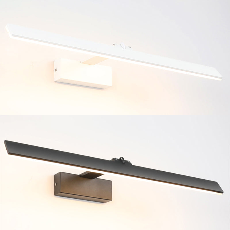 Modern Minimalist Style Ultra-thin Vanity Wall Light Fixtures Aluminum Wall Mounted Vanity Lights for Bathroom