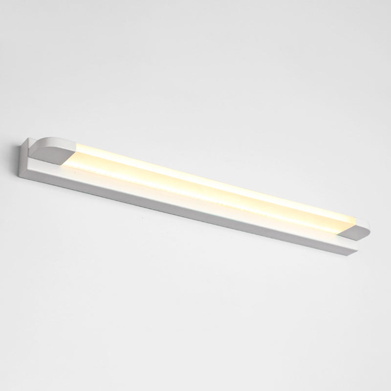 Linear Wall Mounted Mirror Front Modern Minimalist Style Acrylic Vanity Wall Light Fixtures