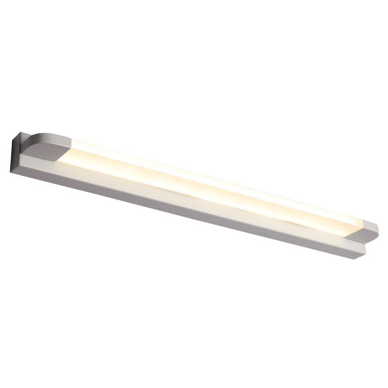 Linear Wall Mounted Mirror Front Modern Minimalist Style Acrylic Vanity Wall Light Fixtures