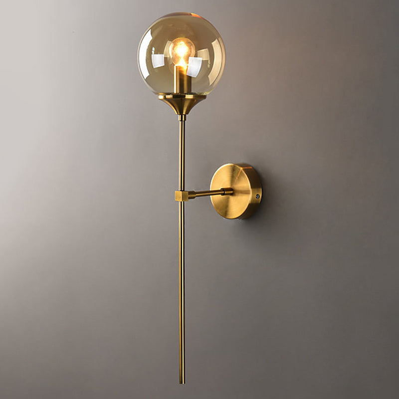 1 luminaire en verre mural clair