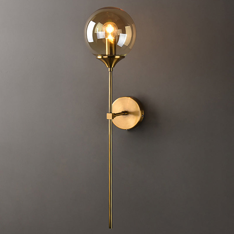 1 luminaire en verre mural clair