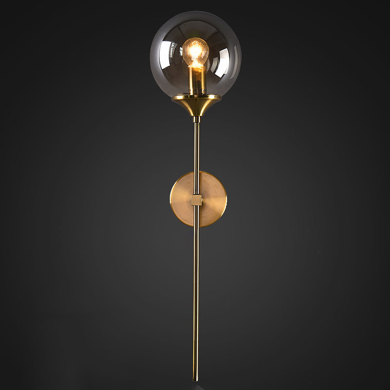 1 luminaire en verre mural clair