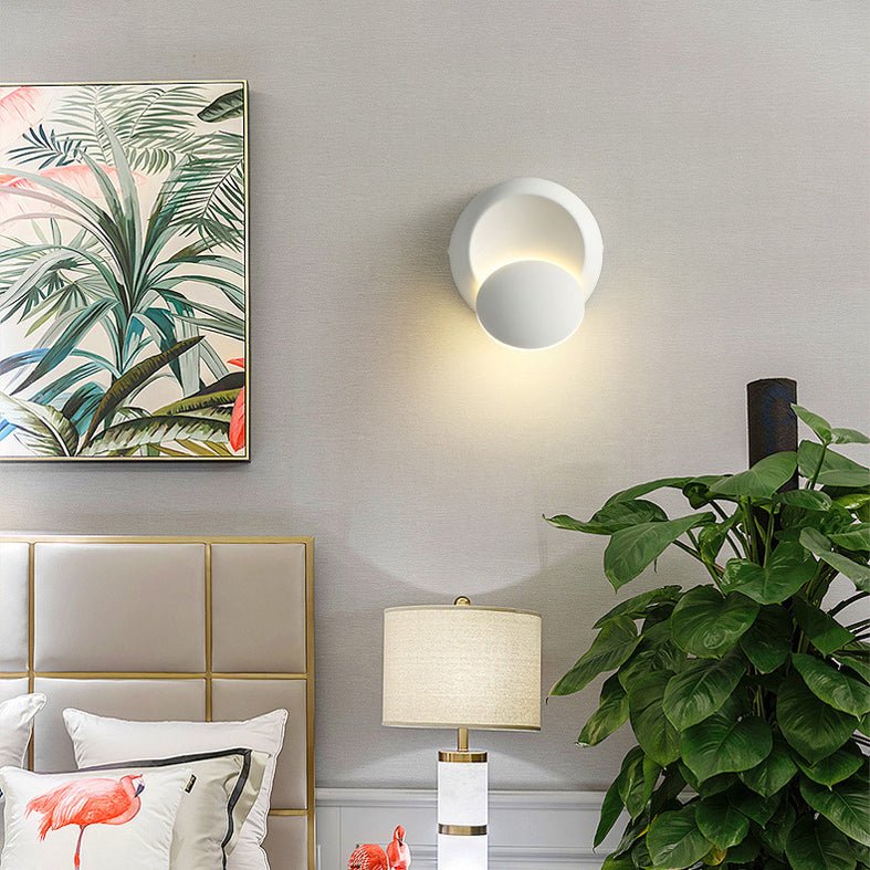 2-Tiers Rotatable LED Wall Lamp Simplicity Style Modern Sconce Light for Bedroom