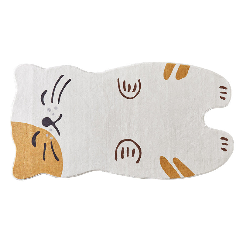 Novelty Light Color Bold Carpet Polyester Animals Print Indoor Rug Stain Resistant Rug for Home Decor