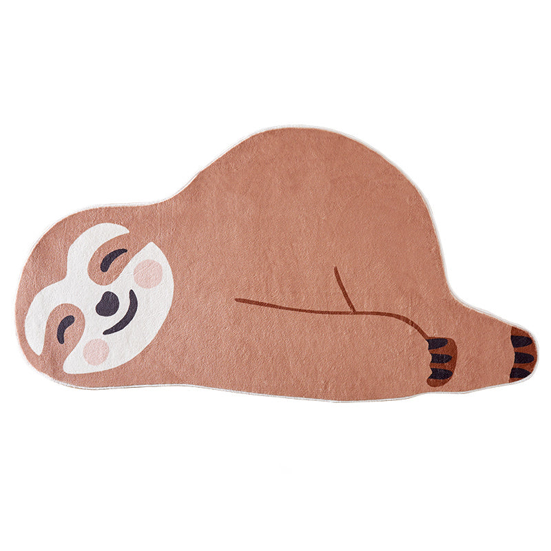 Novelty Light Color Bold Carpet Polyester Animals Print Indoor Rug Stain Resistant Rug for Home Decor