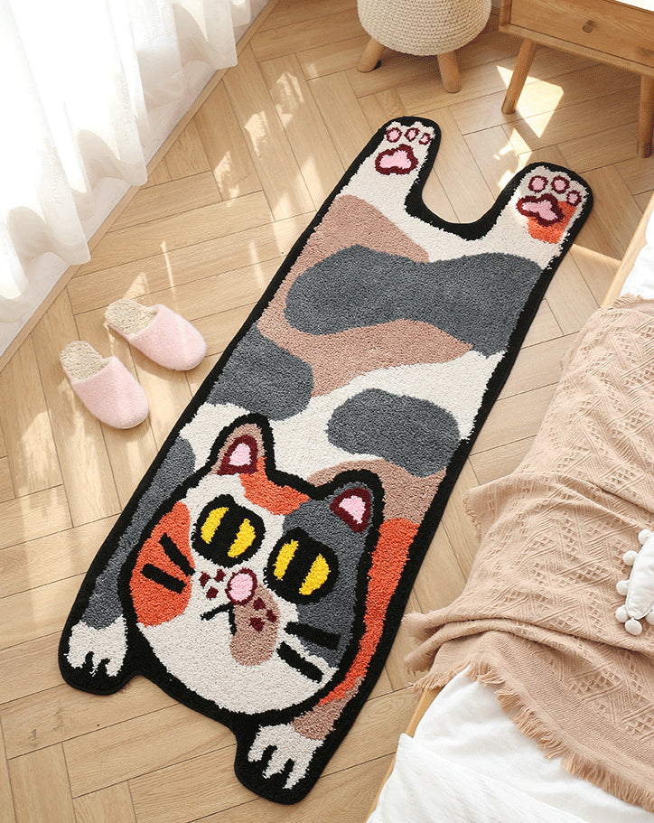 Novelty Multicolor Trendy Area Carpet Polyester Animals Print Indoor Rug Anti-Slip Backing Carpet for Living Room