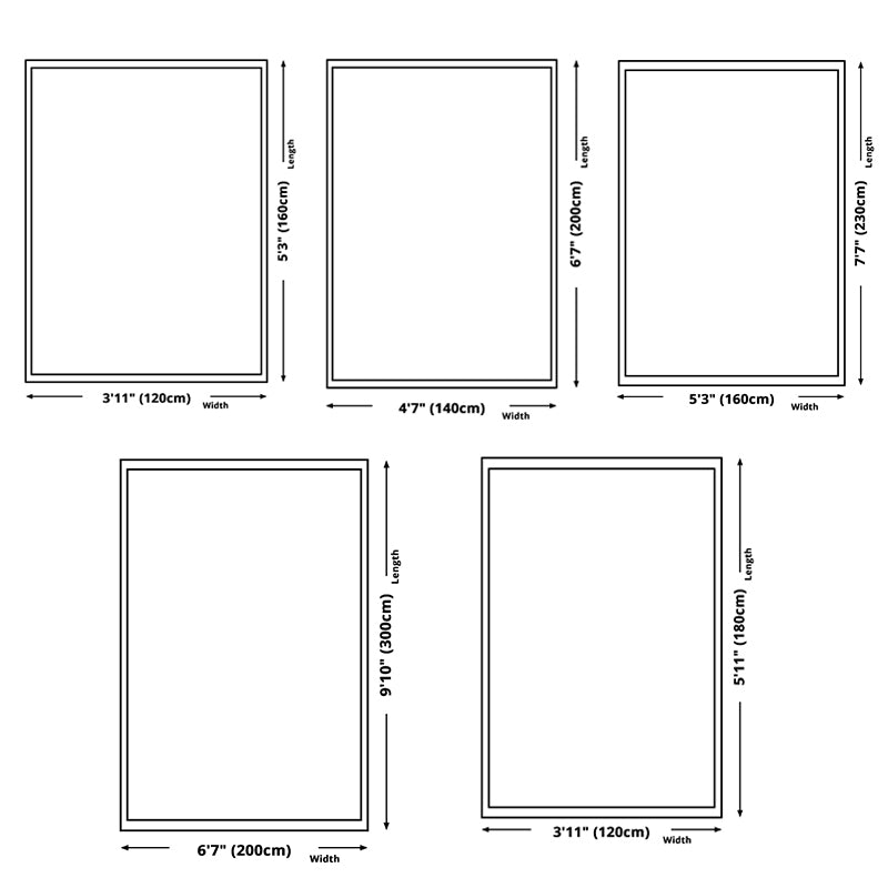 Multi-Color Watercolor Printed Rug Modern Trendy Rectangle Carpet Polyester Stain Resistant Indoor Carpet for Living Room