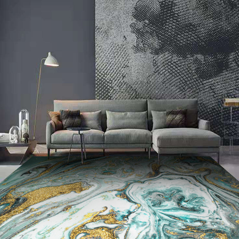 Novelty Abstract Art Indoor Rug Creative Contemporary Area Carpet Polyester Friendly Washable Rug for Home Decoration