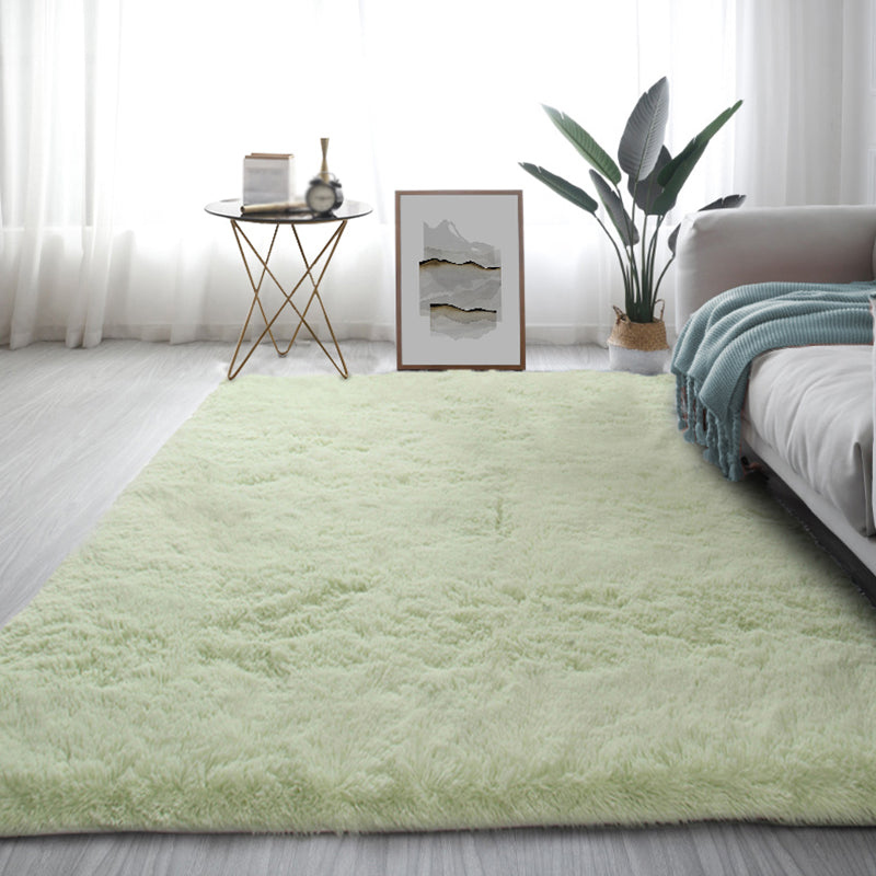 Multicolor Modern Indoor Rug Polyester Solid Carpet Easy Care Rug for Home Decoration