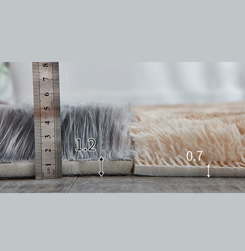 Multicolor Comfort Area Carpet Polyester Solid Indoor Rug Anti-Slip Backing Carpet for Living Room