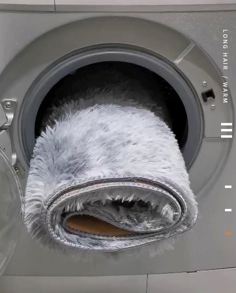 Multicolor Comfort Area Carpet Polyester Solid Indoor Rug Anti-Slip Backing Carpet for Living Room