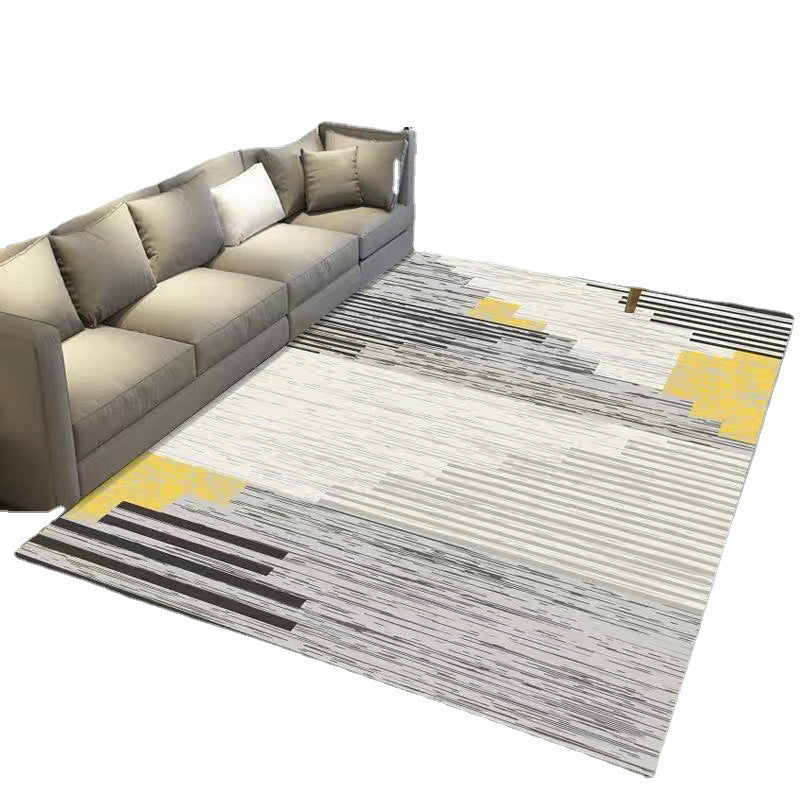 Funky Contemporary Area Rug Creative Graphic Pattern Area Carpet Polyester Stain Resistant Indoor Carpet for Home Decor