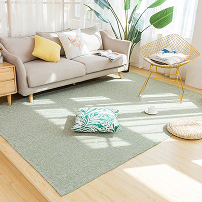 Multicolor Modern Indoor Rug Cottonr Solid Carpet Easy Care Rug for Living Room