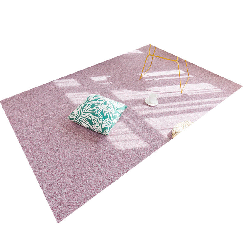 Multicolor Modern Indoor Rug Cottonr Solid Carpet Easy Care Rug for Living Room