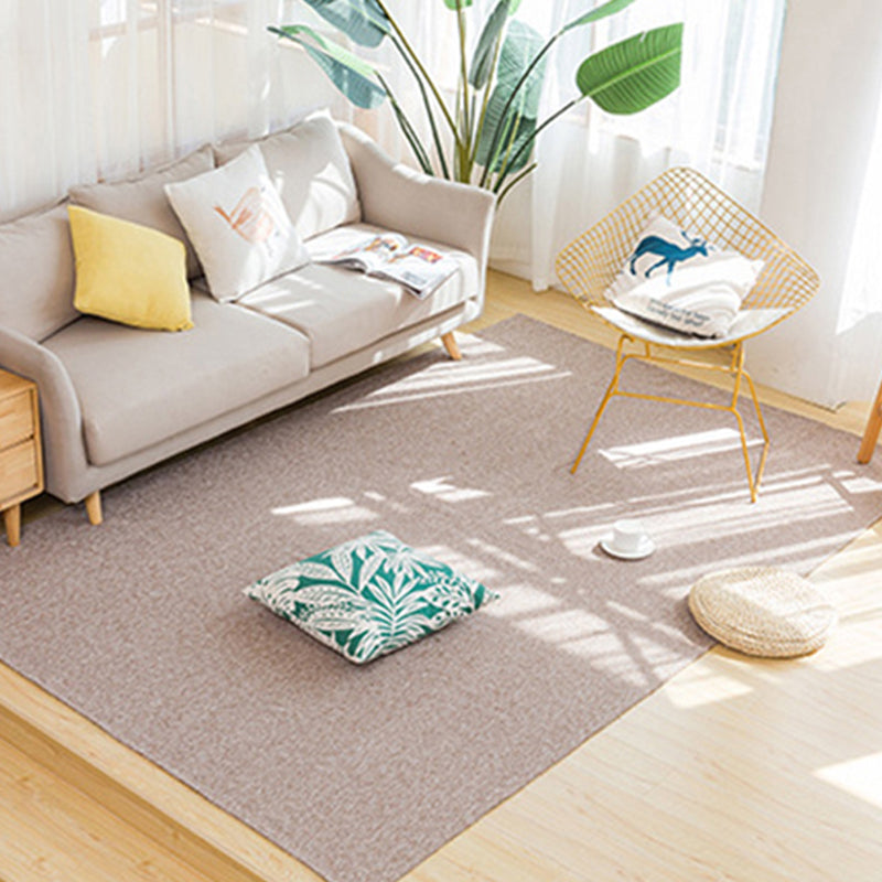 Multicolor Modern Indoor Rug Cottonr Solid Carpet Easy Care Rug for Living Room