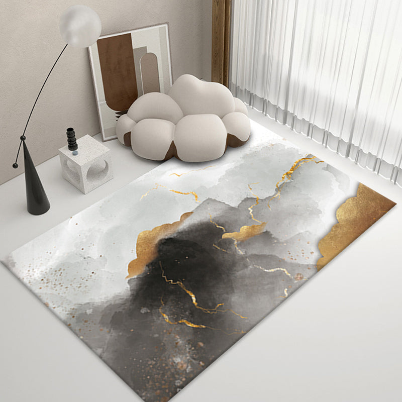 Prachtig artistiek rechthoekig binnentapijt eigentijds aquarel bedrukt tapijt polyester antislip rugtapijt voor de woonkamer
