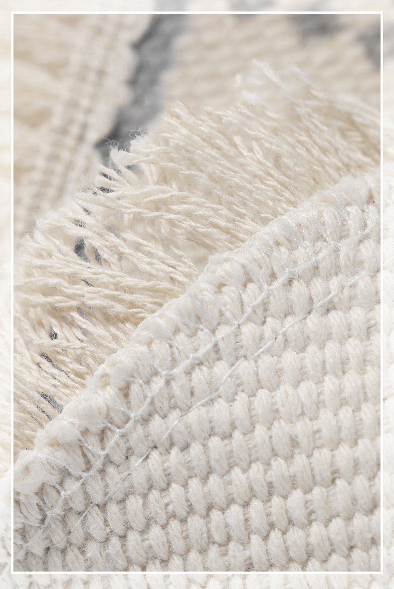 Tapis moderne multicolore Coton Impression florale Tapis intérieur Tapis de soins faciles pour le salon