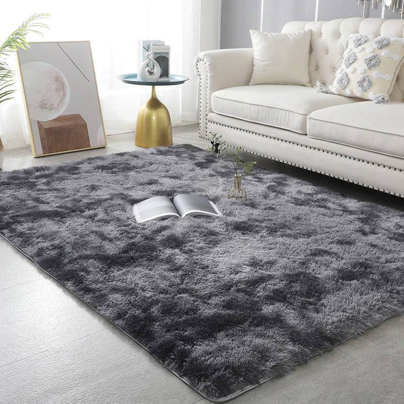 Elegant Color Mixed Comfort Carpet Polyester Tie-Dye Effect Indoor Rug Stain Resistant Rug for Home Decor