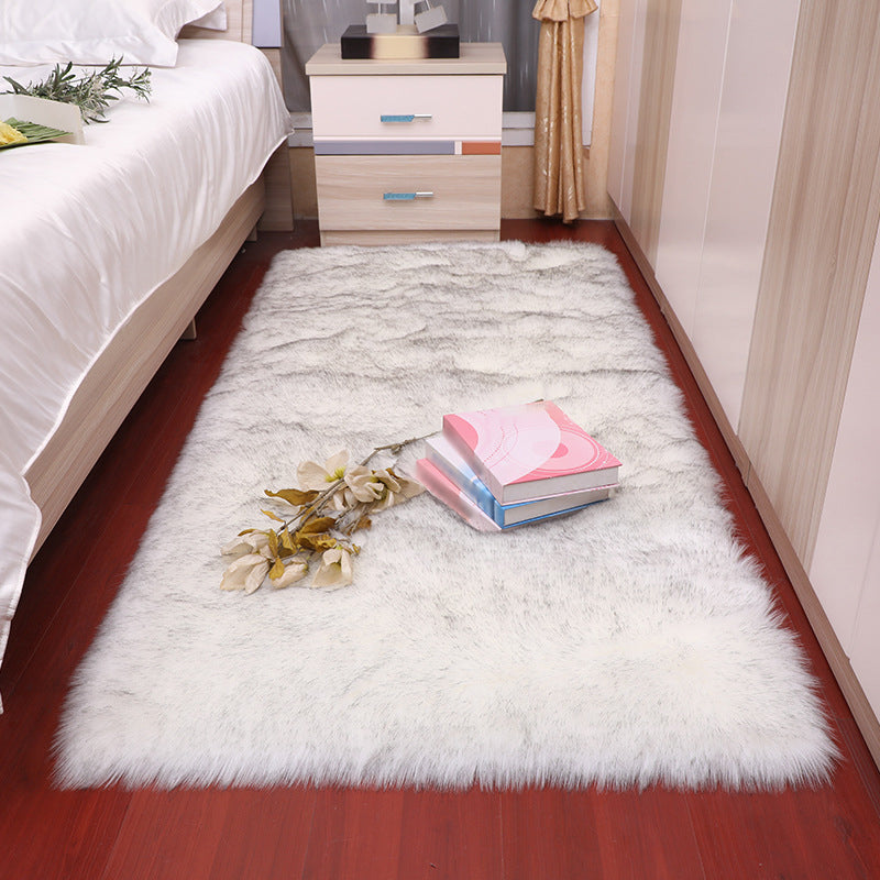 Multicolor Minimalist Area Rug Polypropylene Solid Rug Non-Slip Backing Indoor Rug for Living Room