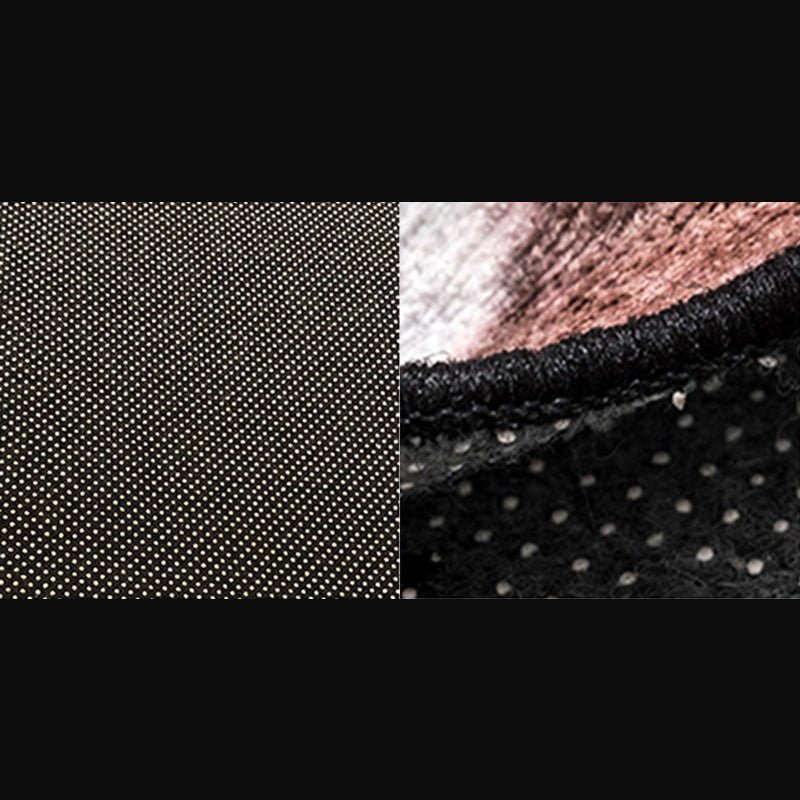 Creative Asymmetrical Triangle Pattern Rug Modern Stylish Polyester Rug Non-Slip Backing Washable Carpet for Home Decor