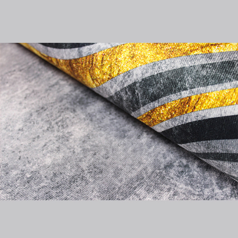 Creative Graphic Design Area Rug Stylish Modern Polyester Rug Rectangle Stain Resistant Area Carpet for Living Room
