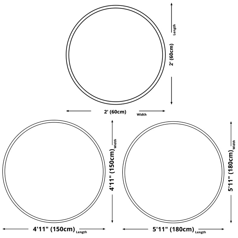 Individuality Modern Indoor Rug Creative Geometry Printed Carpet Round Polyester Washable Rug for Home Decoration