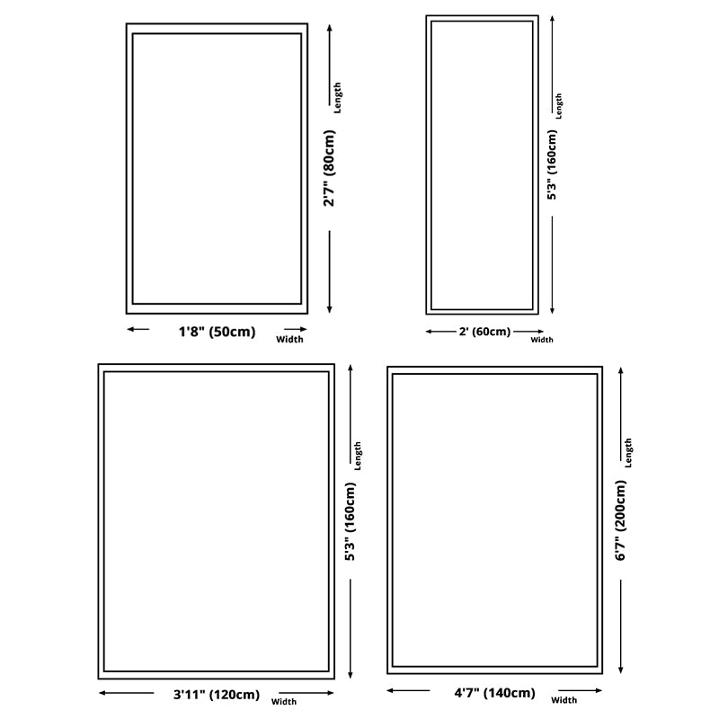 Minimalist Geometry Pattern Rug Trendy Contemporary Polyester Carpet Rectangle Non-Slip Backing Rug for Living Room