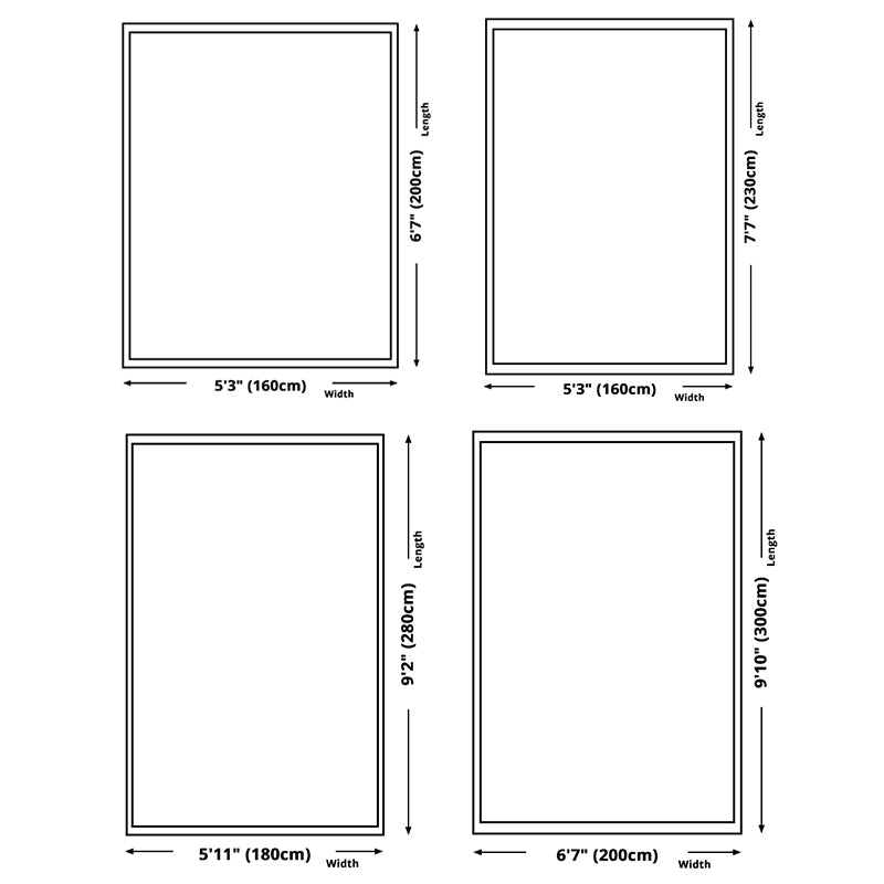 Minimalist Geometry Pattern Rug Trendy Contemporary Polyester Carpet Rectangle Non-Slip Backing Rug for Living Room