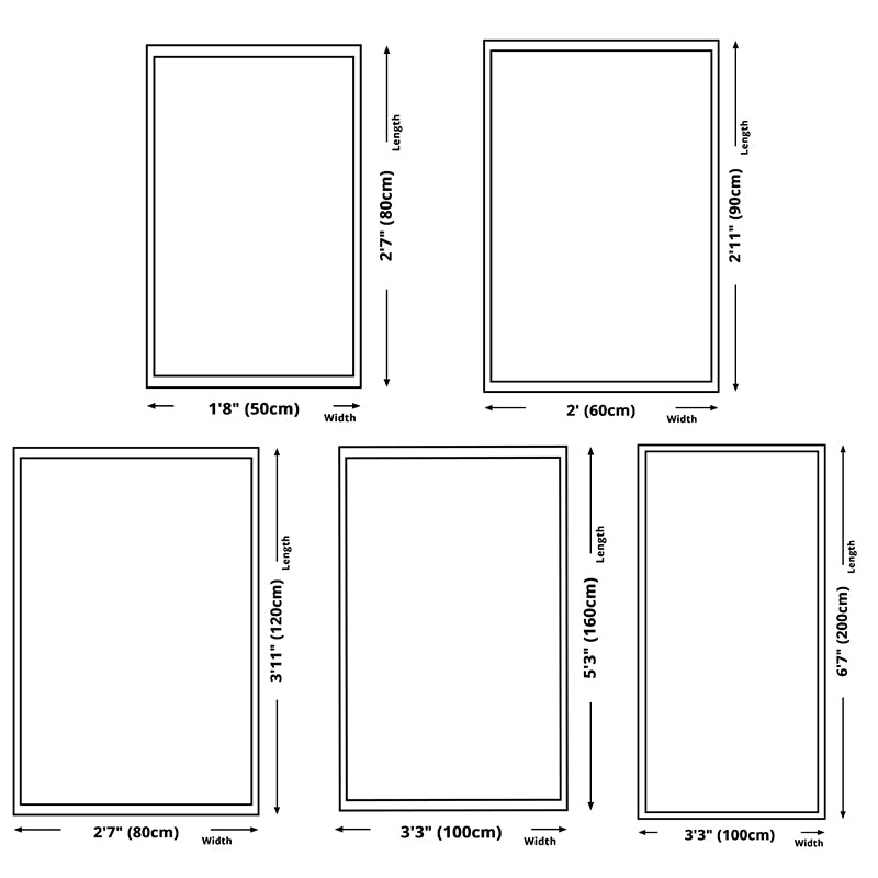 Fresh Simplicity Rectangle Area Rug Modern Triangle Printed Indoor Rug Polyester Stain Resistant Carpet for Home Decoration