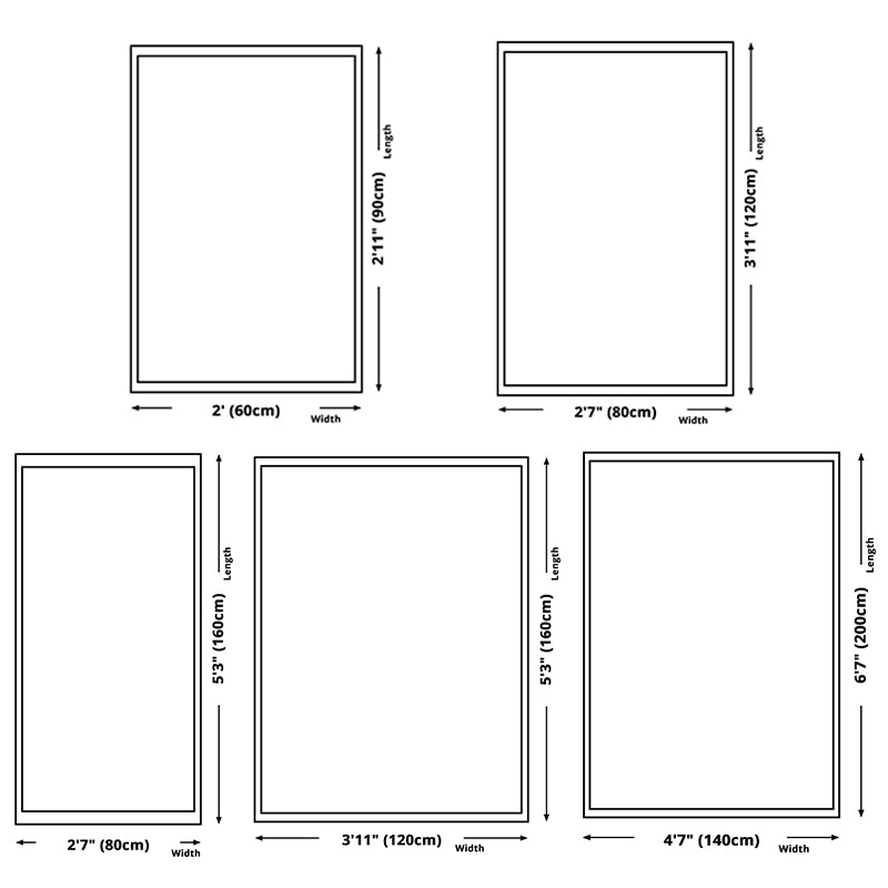 Simplicity Triangle Pattern Area Rug Colorful Contemporary Polyester Carpet Friendly Washable Area Carpet for Living Room