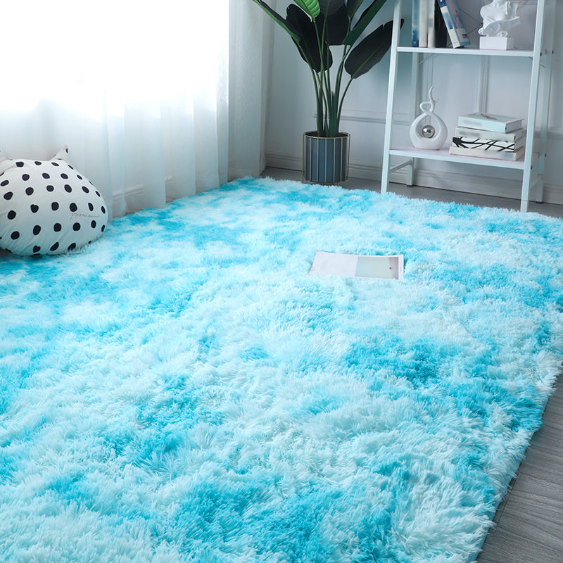 Multicolor Simple Area Carpet Polyester Solid Indoor Rug Anti-Slip Backing Carpet for Living Room