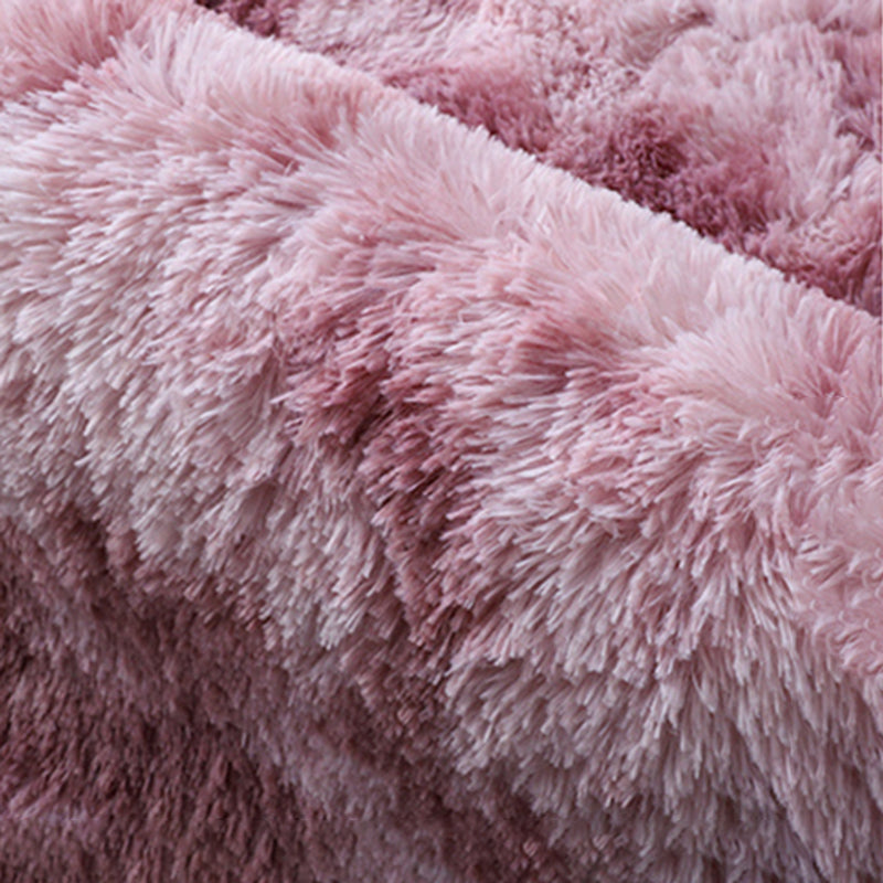 Multicolor Simple Area Carpet Polyester Solid Indoor Rug Anti-Slip Backing Carpet for Living Room