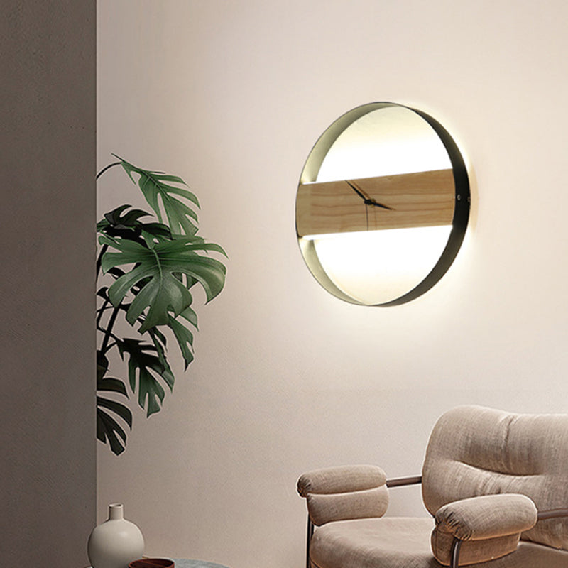 Modern Clock Wall Lighting Study Study Study Study Light Funce in beige