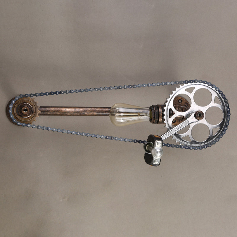 Bar Antique Bronze Iron Wall Mount Lamp Industrial Water Pipe Wall Light Sconces