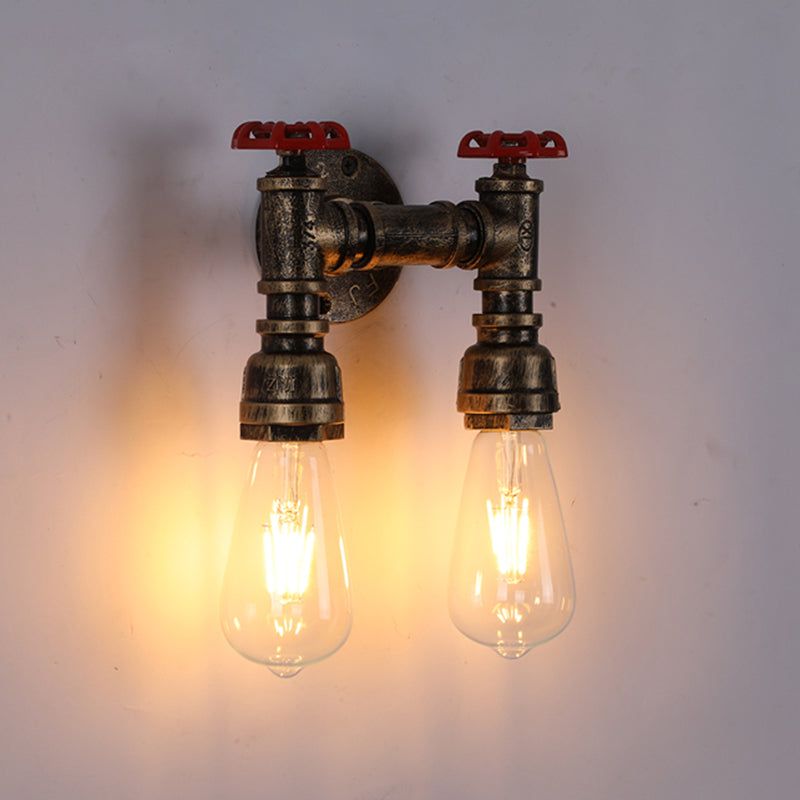 Industrielle Leitungsschatten-Wandmontage licht schmiedeeiseisernder Wandleuchte für Bar