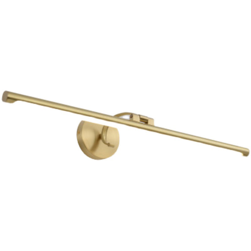 Modern Minimalist Style Linear Wall Mounted Vanity Lights Copper Wall Mounted Light Fixture in Gold Finish