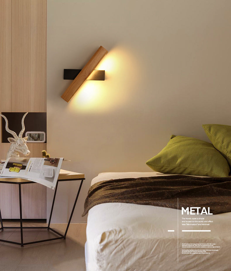 Moderna pared apliques ajustables luz giratoria de luz LED dormitorio de dormitorio de sala de estudio