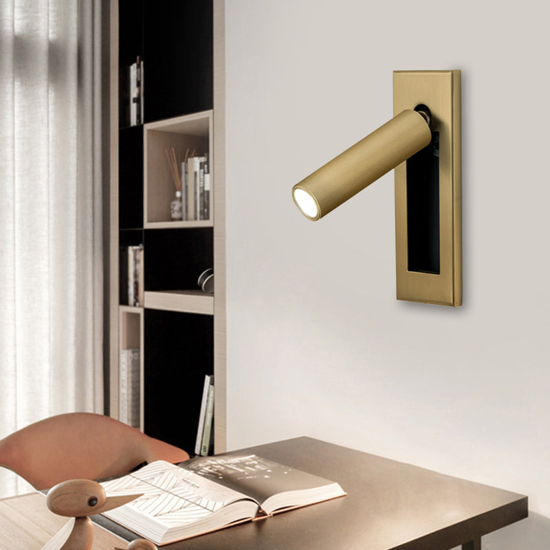 Lámpara de lectura rotatable de la pared de la pared del estilo de simplicidad dorada
