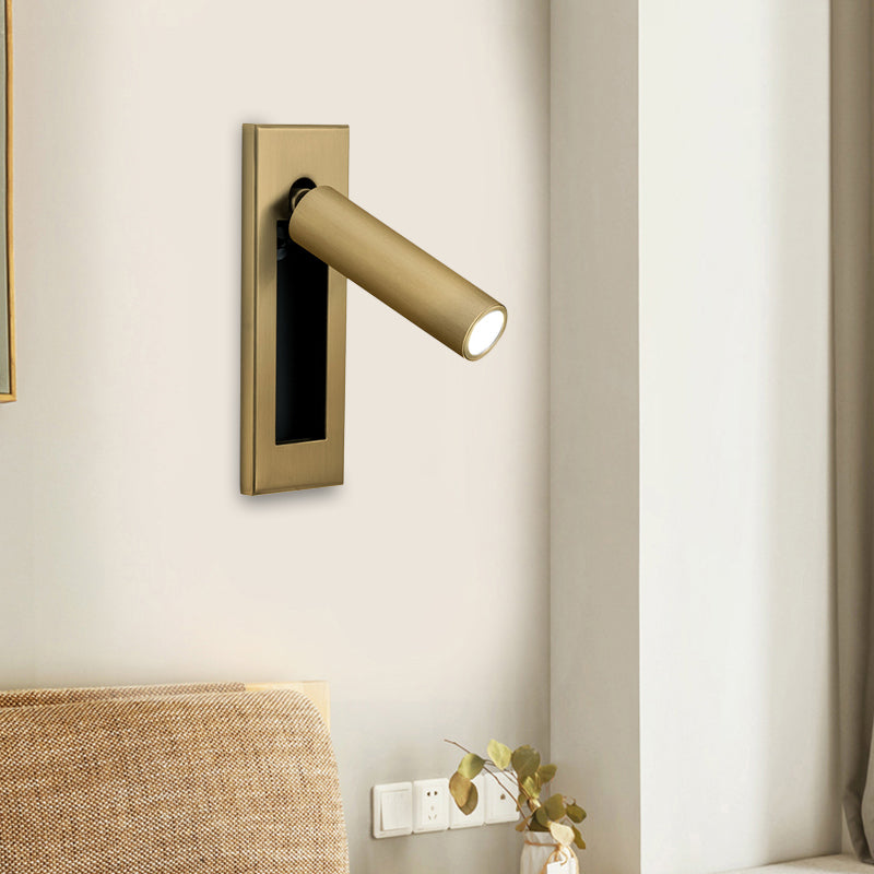 Lámpara de lectura rotatable de la pared de la pared del estilo de simplicidad dorada