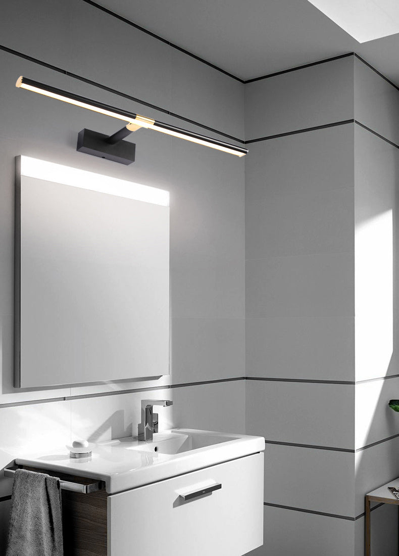 Metal Long Strip Mirror Light Modern Simplicity Style LED Wall Sconce for Bathroom