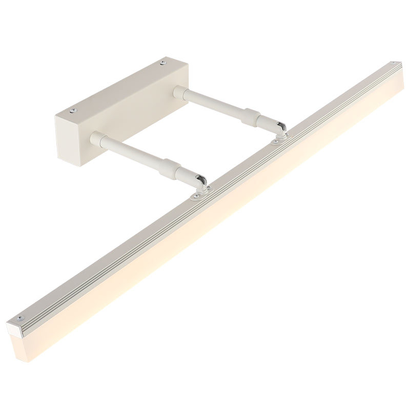 Simplicity Elongated Vanity Mirror Lights Metallic Wall Light Fixtures for Bathroom