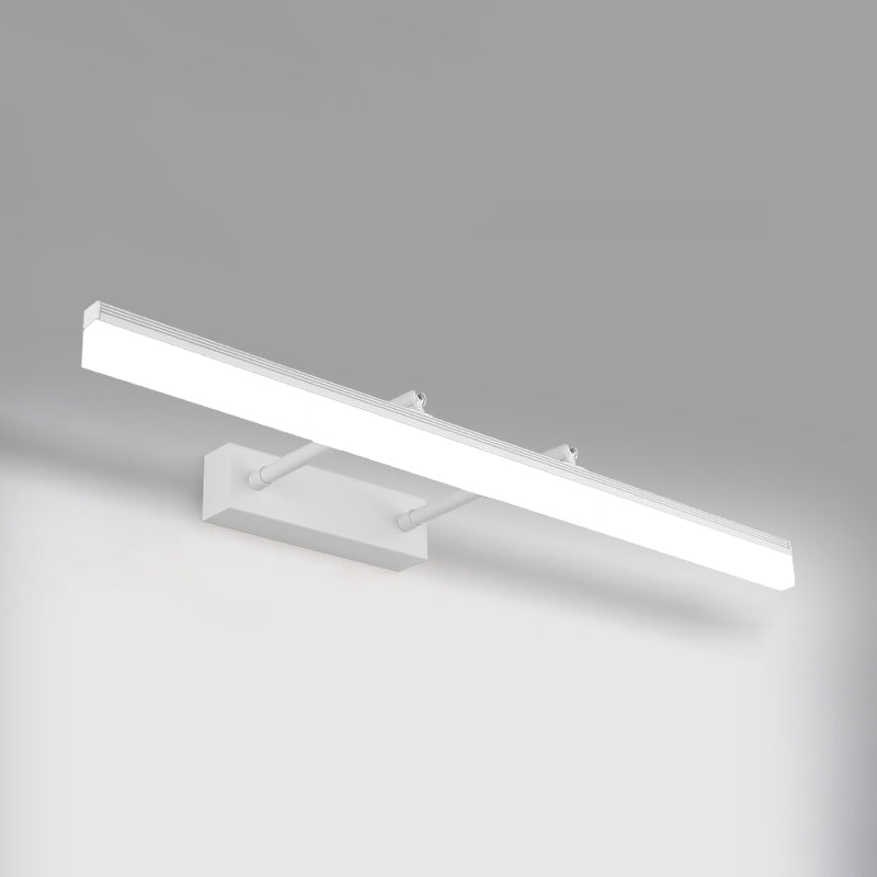 Simplicity Elongated Vanity Mirror Lights Metallic Wall Light Fixtures for Bathroom