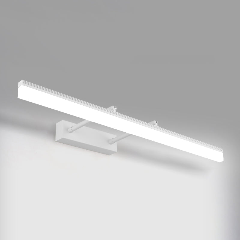 Simplicity Elongated Vanity Mirror Lights Metallic Wall Light Fixtures for Bathroom