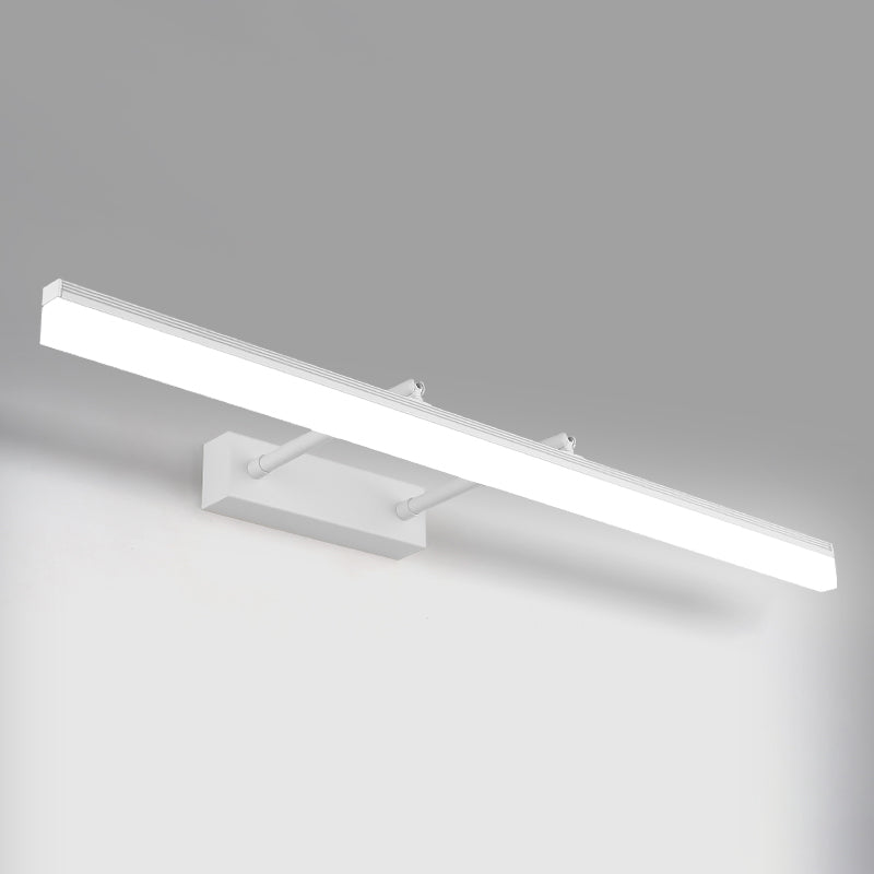 Simplicity Elongated Vanity Mirror Lights Metallic Wall Light Fixtures for Bathroom