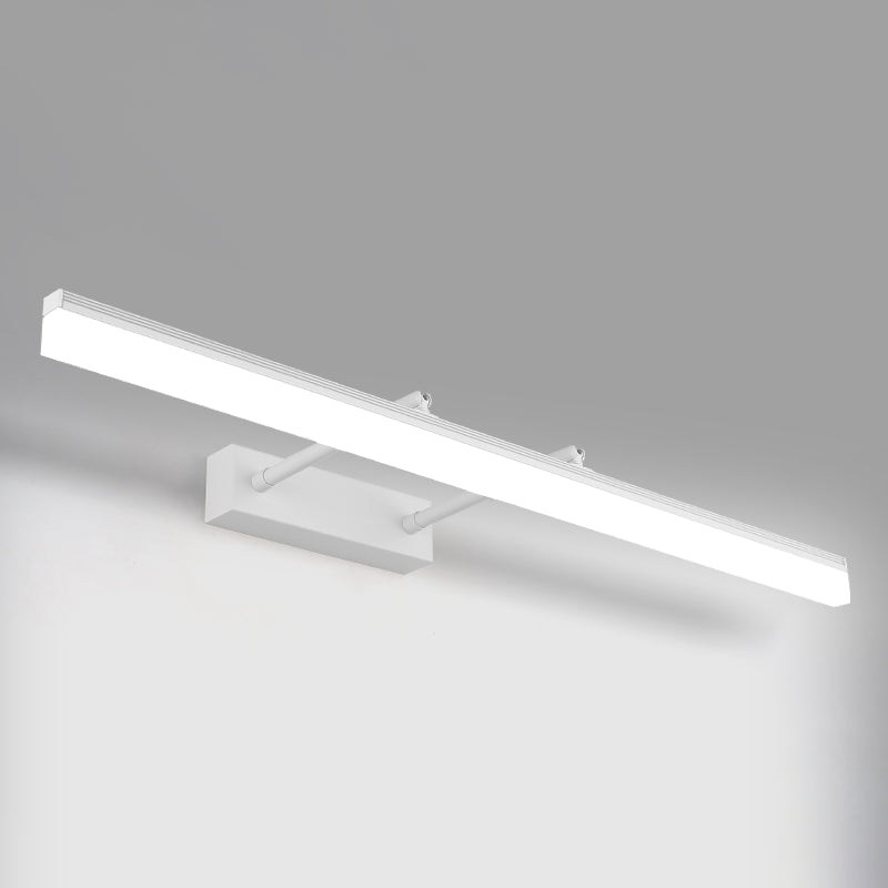 Simplicity Elongated Vanity Mirror Lights Metallic Wall Light Fixtures for Bathroom