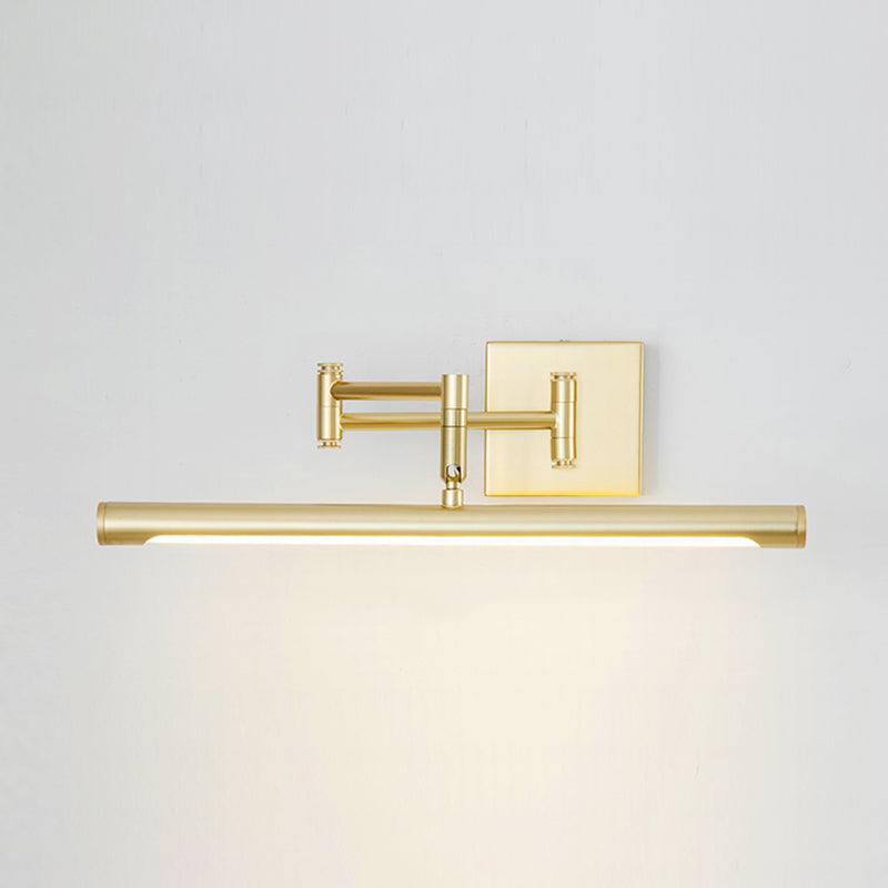 Acrylic LED Extendable Wall Sconce in Modern Simplicity Wrought Iron Linear Wall Light for Bathroom