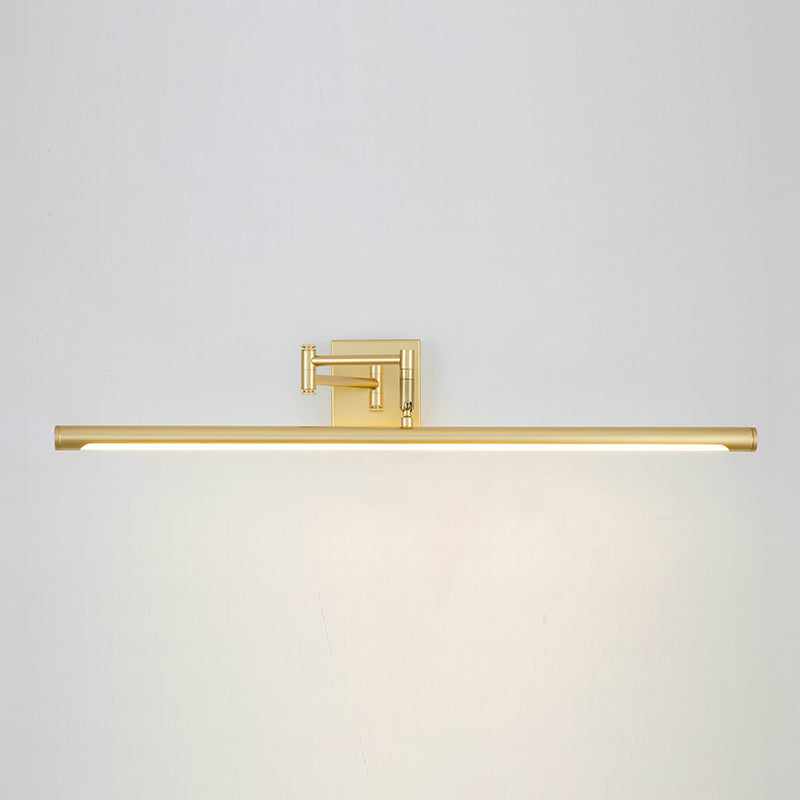 LED acrylique Application murale extensible dans la simplicité moderne Lumière murale linéaire en fer forgé pour salle de bain